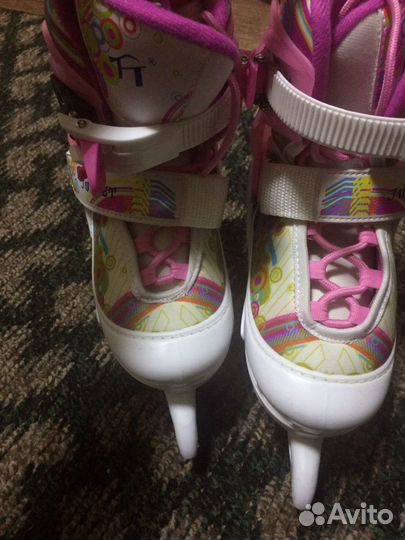 Коньки детские раздвижные 30-35
