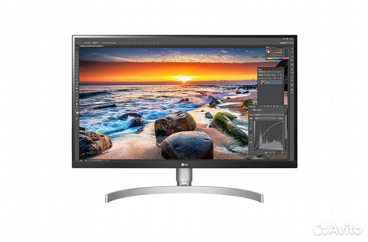 Монитор LG 27UL850-W 27” 4k (экран поврежден)