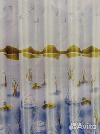 Шторка для ванной, занавеска на кольцах