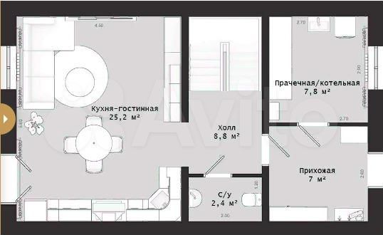 Дом 101 м² на участке 6 сот.
