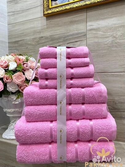 Комплект полотенец из 8 шт. Набор полотенец