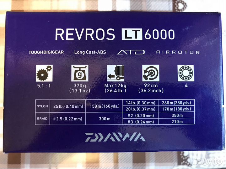 Рыболовная катушка daiwa revros LT 6000
