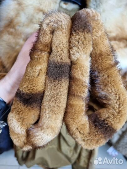 Шуба норковая с куницей 48'50 длина 85 см