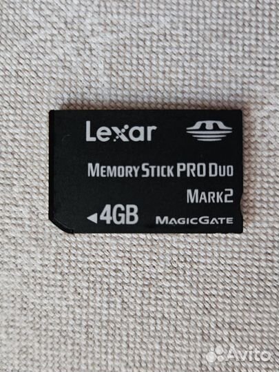Карта памяти Lexar memory stick pro duo 4 гб
