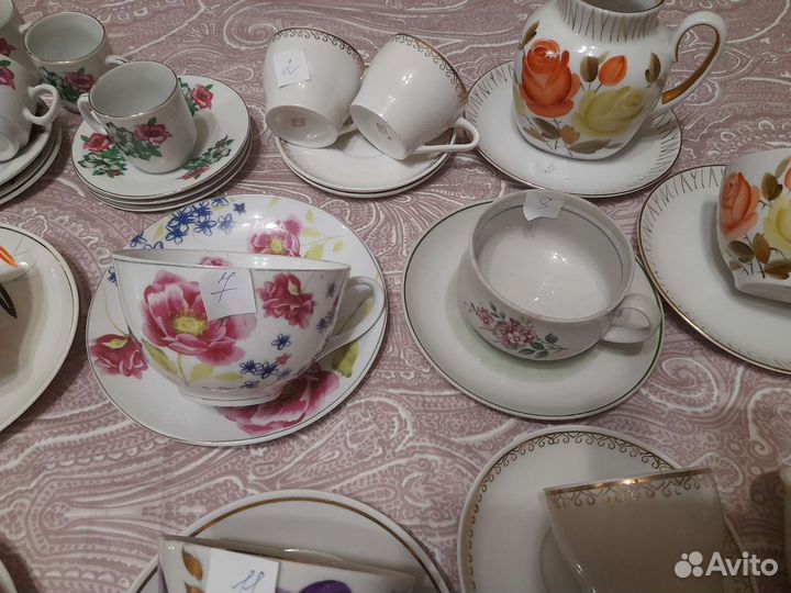 Чайные, кофейные пары. СССР