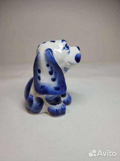 Гжель собачка