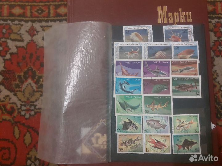 Почтовые марки.Вьентам.Россия.Куба.Болгария