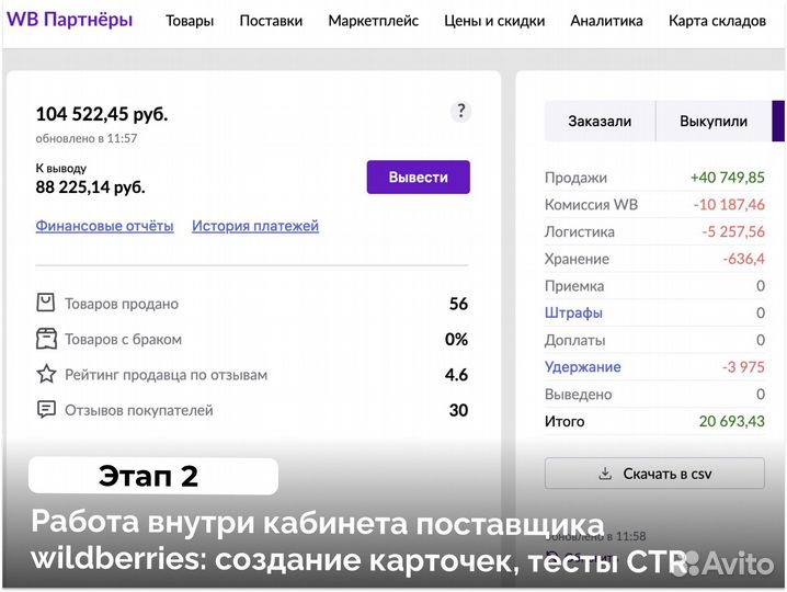 Готовый бизнес на Wildberries Ozon под ключ