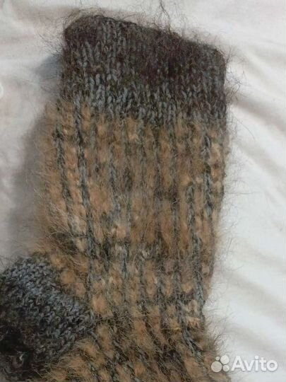 Носки из собачьего пуха. Очень теплые. 41-42 разм