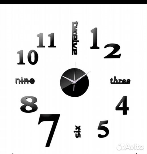 Часы настенные, декор