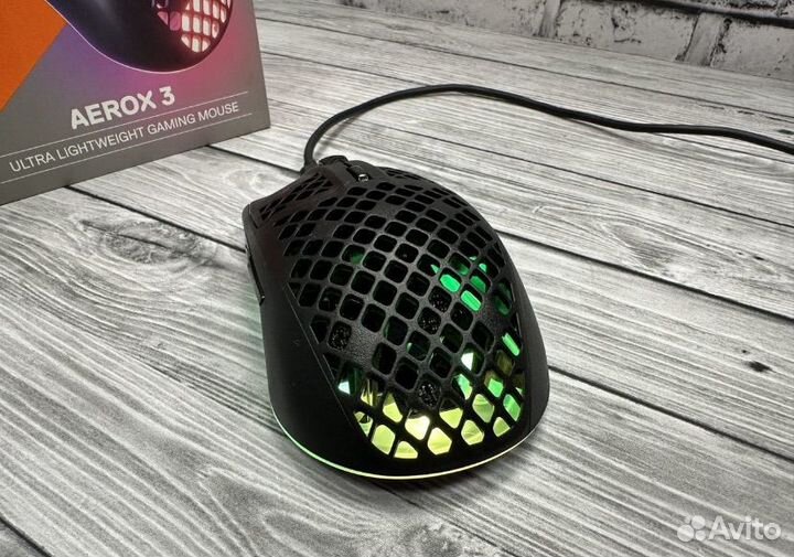 Мышь SteelSeries Aerox 3, игровая, проводная