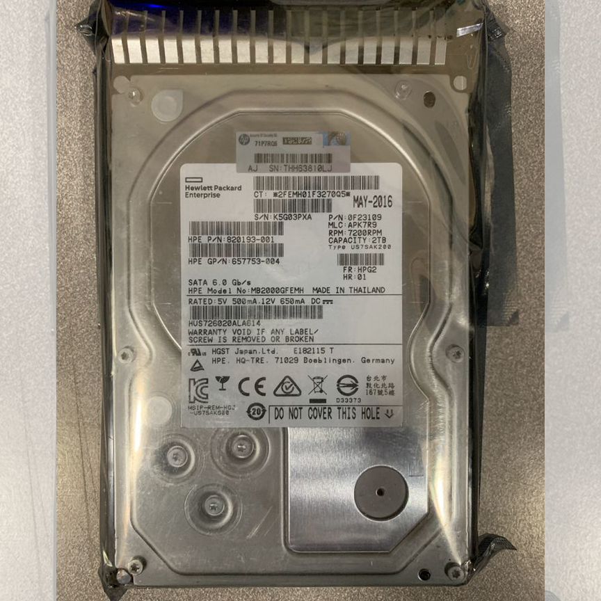 [862126-001] Жесткий Диск Hp 2tb Sata 6g 3.5 862126-001