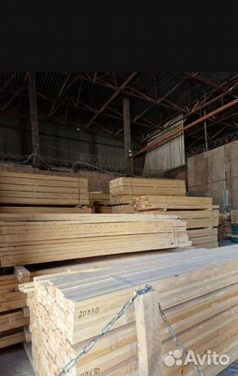 Брус (+ рейка) и Доска сухая строганная