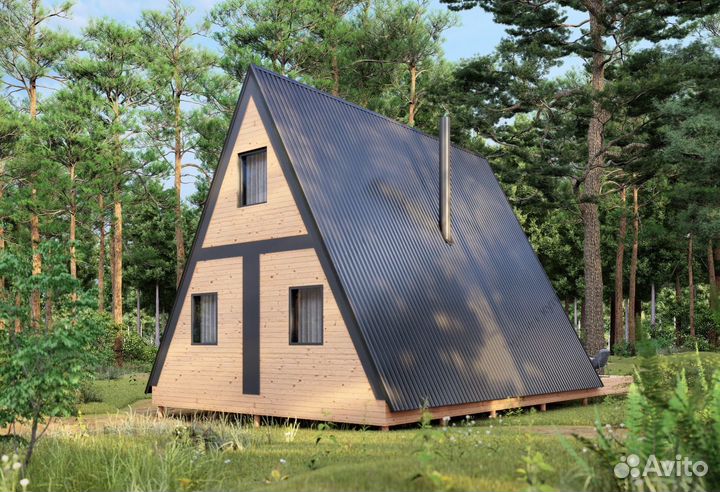 Модульные дома А фрейм Готовый дом под ключ