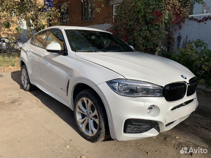 BMW X6 3.0 AT, 2017, битый, 49 000 км
