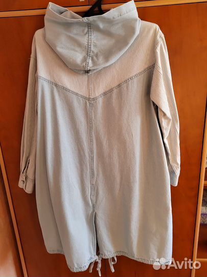 Плащ женский джинсовый