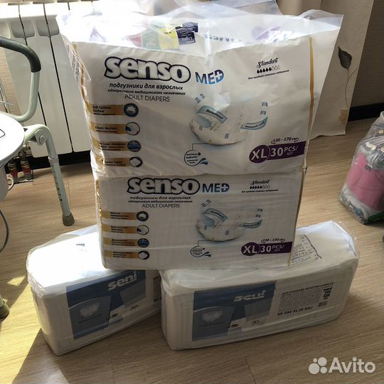 Подгузники для взрослых seni и senso XL 30шт