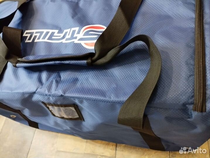 Баул хоккейный 32 без колёс синий ромб