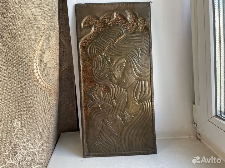 Чеканное панно СССР принцесса