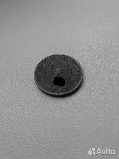 1 Рейхспфенниг 1945 года буквой Е