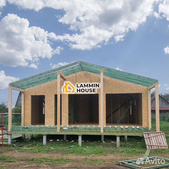 Дом из SIP-панелей, стиль Barn House