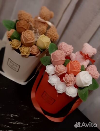 Мыло ручной работы (букеты)