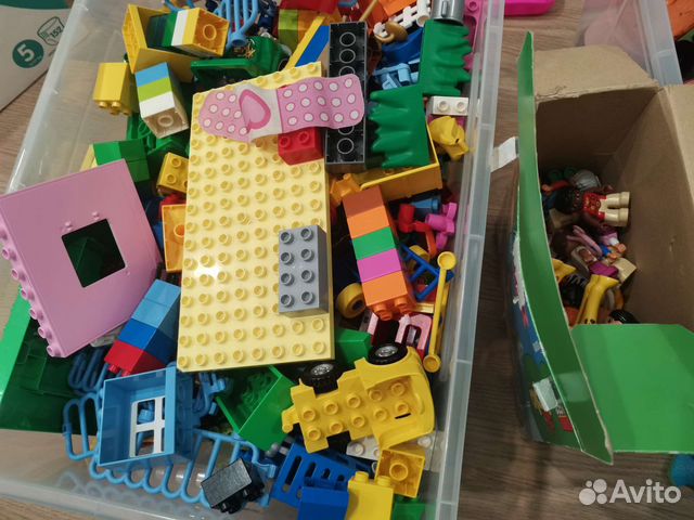 Огромный ящик lego duplo + еще коробка с лего купить в Московском ...