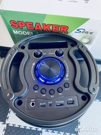 Блютуз колонка ZQS-6201 с микрофоном