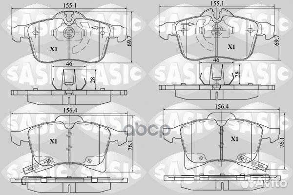 Колодки тормозные дисковые (комплект) opel Astr