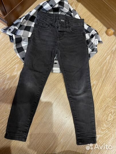 Рубашка и джинсы детские 110-116