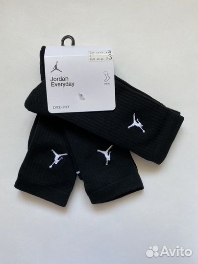 Носки Jordan Everyday черные x3