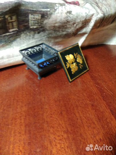 Ажурная шкатулка на ножках СССР декор винтаж