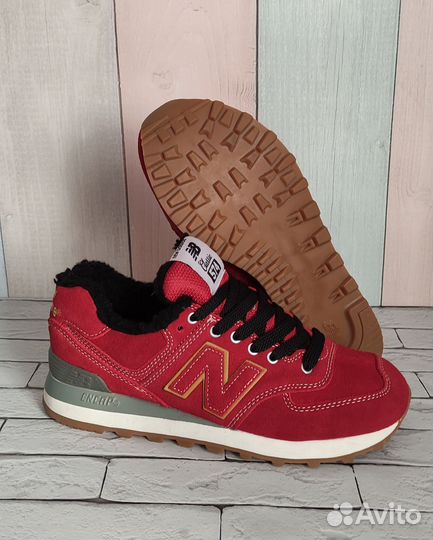 Кроссовки женские зимние с мехом NEW balance 574