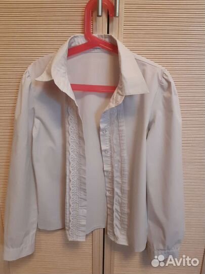 Блузка белая 140-146