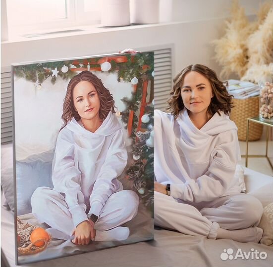 Портрет по фото на заказ маслом