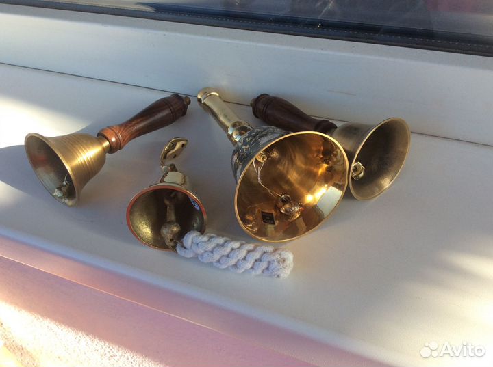 Колокольчики латунь новые, цены разные
