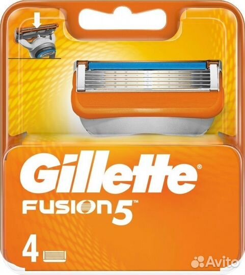 Сменные кассеты Gillette Fusion5 4 шт