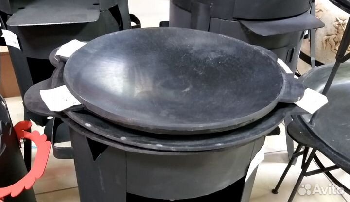 Узбекские чугунные казаны, саджи, сковороды