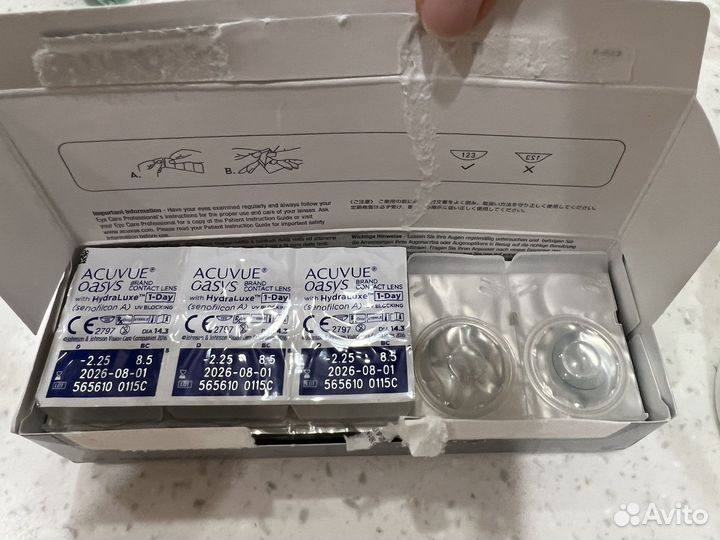 Линзы контактные acuvue oasys 1 day