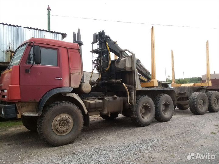 Камаз 65111 лесовоз с гму