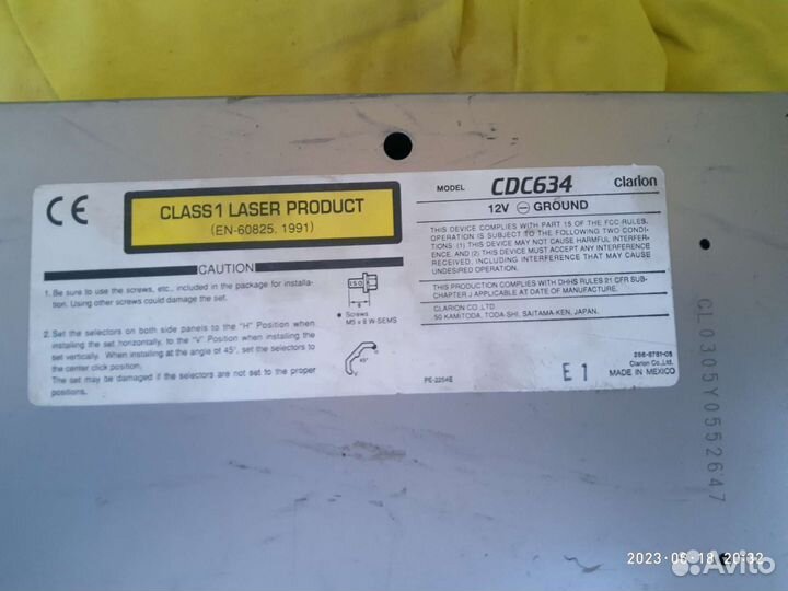 Cd changer Clarion
