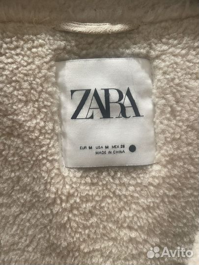 Дубленка женская Zara размер M