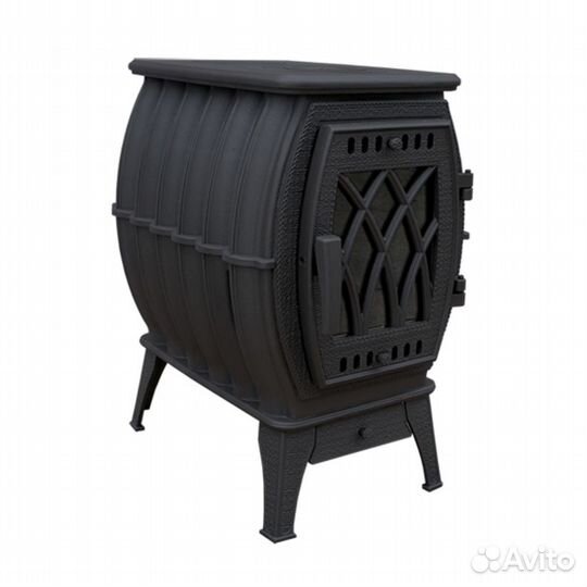 Печь-камин чугунная отопительно-варочная Бахта