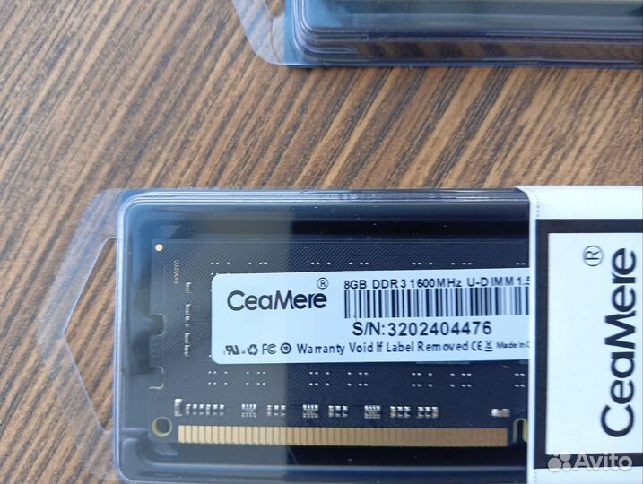 Оперативная память ceamere ddr3 32gb, 4*8gb 1600