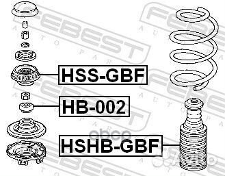 Опора переднего амортизатора HSS-GBF Febest