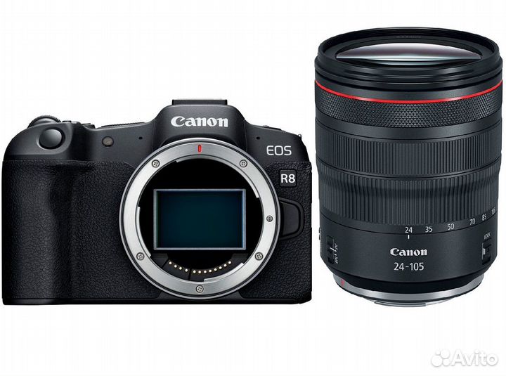 Камера Canon EOS R8 body + RF 24-105mm f4L IS