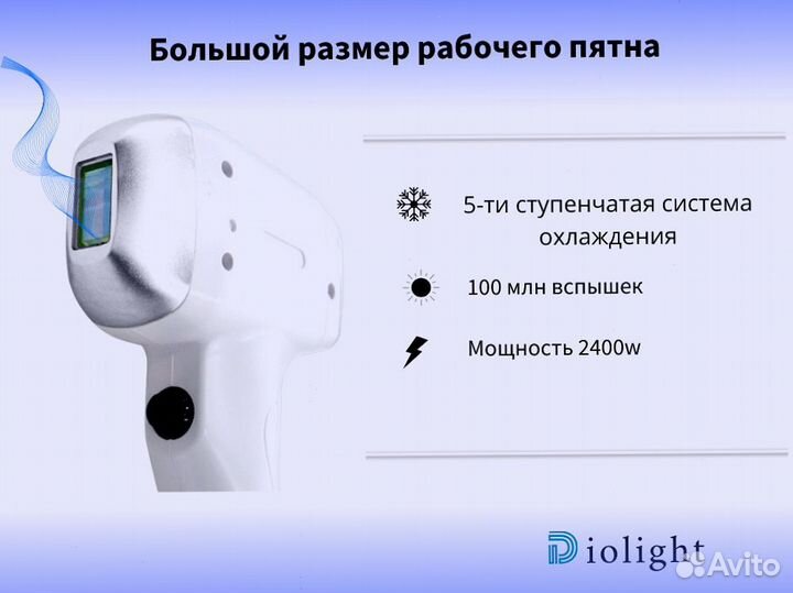 Диодный лазер diolight Ultra'Max 2400в, новинка