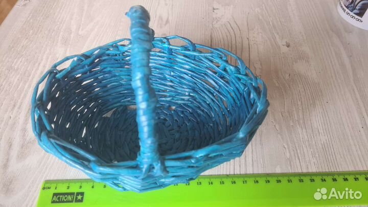 Корзина плетеная овальная