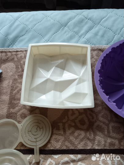 Формы для кондитеров, силиконовые, пластиковые