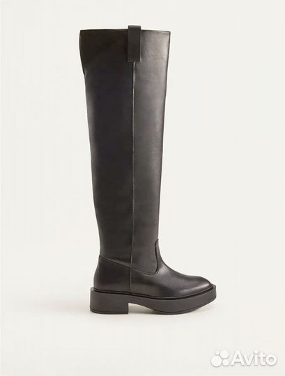 Ботфорты Mango Sora натуральная кожа